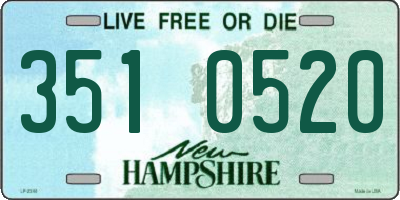 NH license plate 3510520