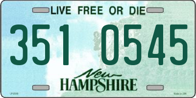 NH license plate 3510545
