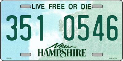 NH license plate 3510546