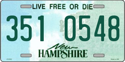 NH license plate 3510548