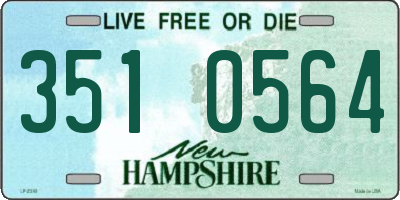 NH license plate 3510564