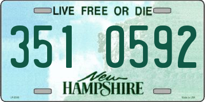 NH license plate 3510592
