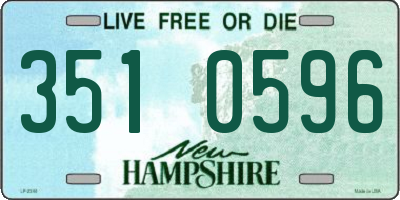 NH license plate 3510596