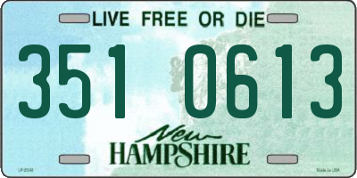 NH license plate 3510613