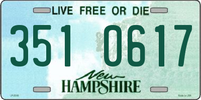 NH license plate 3510617