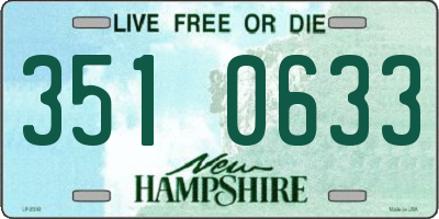 NH license plate 3510633