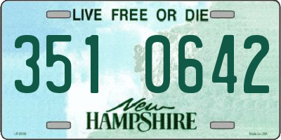 NH license plate 3510642
