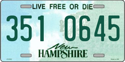 NH license plate 3510645
