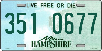 NH license plate 3510677
