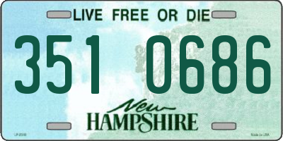 NH license plate 3510686