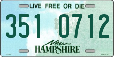 NH license plate 3510712