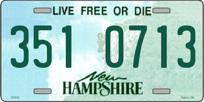 NH license plate 3510713