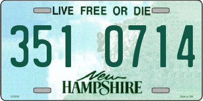 NH license plate 3510714