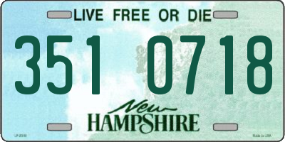 NH license plate 3510718