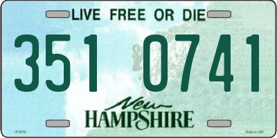 NH license plate 3510741