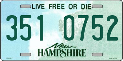 NH license plate 3510752