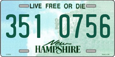NH license plate 3510756