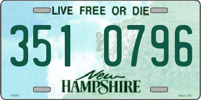 NH license plate 3510796