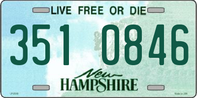NH license plate 3510846