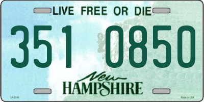 NH license plate 3510850
