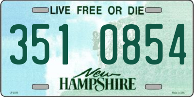 NH license plate 3510854