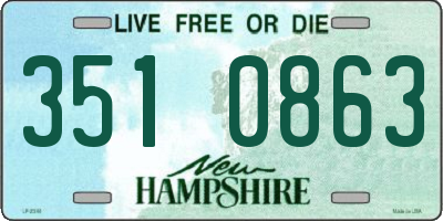 NH license plate 3510863