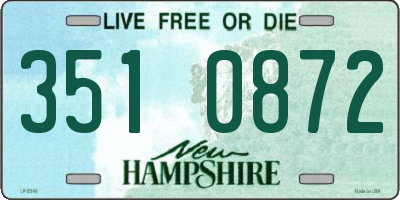 NH license plate 3510872