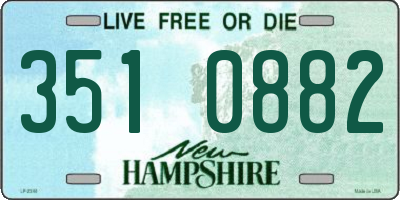NH license plate 3510882