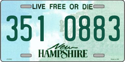 NH license plate 3510883