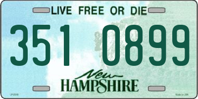 NH license plate 3510899