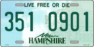 NH license plate 3510901