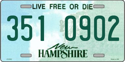 NH license plate 3510902