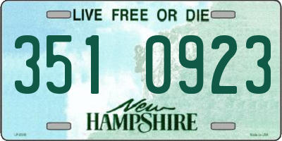 NH license plate 3510923