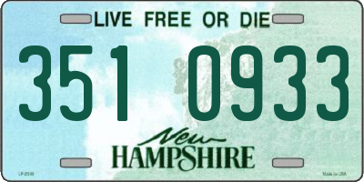 NH license plate 3510933