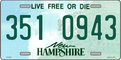 NH license plate 3510943