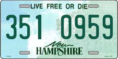 NH license plate 3510959