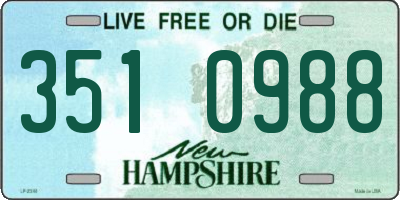 NH license plate 3510988