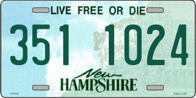 NH license plate 3511024