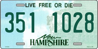NH license plate 3511028