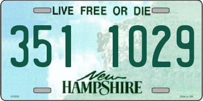 NH license plate 3511029