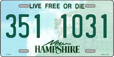 NH license plate 3511031