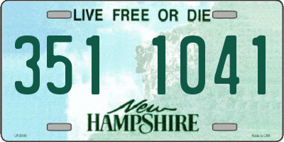 NH license plate 3511041