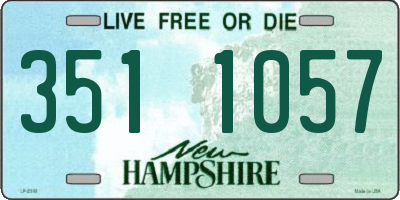 NH license plate 3511057