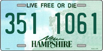 NH license plate 3511061