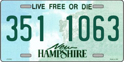 NH license plate 3511063