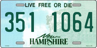 NH license plate 3511064