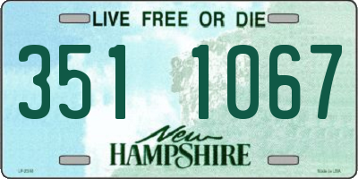 NH license plate 3511067