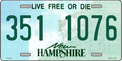 NH license plate 3511076