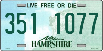 NH license plate 3511077