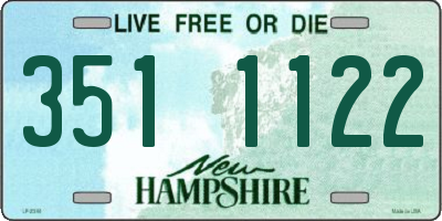 NH license plate 3511122